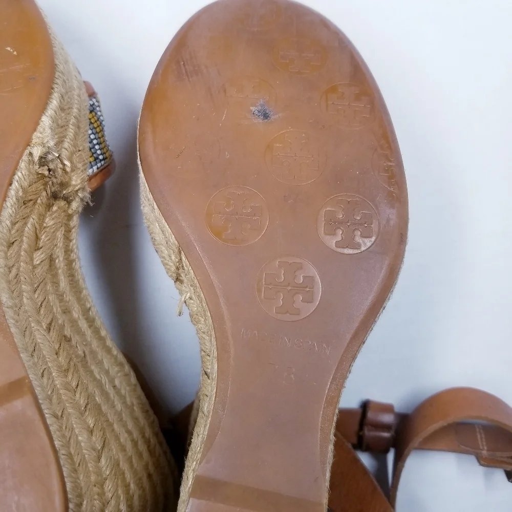 Tory Burch‎ | Florian Wedge Platform Sandals size 7